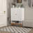Grid Double Door Shoe Cabinet, Three Adjustable Compartments For Flexible Storage, Suspended Hollow Shoe Changing Compartment, Bottom 15Cm Moisture-Proof High Foot Design