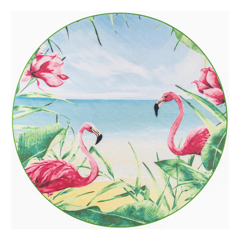 Jill Zarin Dominica Caribbean Indoor/Outdoor Rug, Round 7'10"