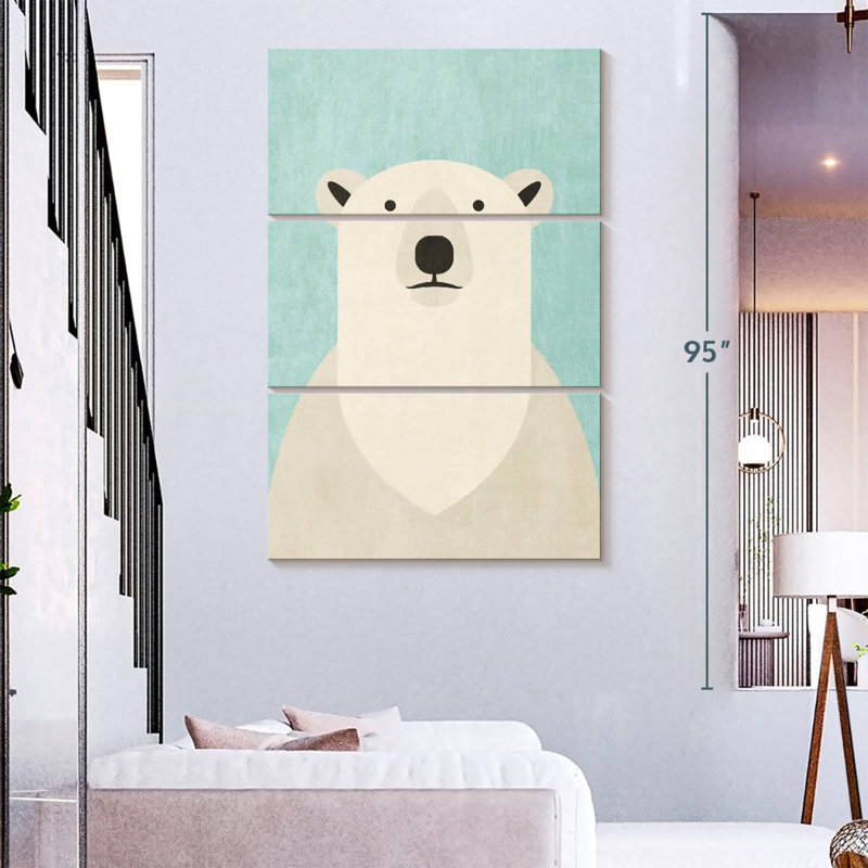 Ashelle Fauna Polar Bear, 74" H x 48" W