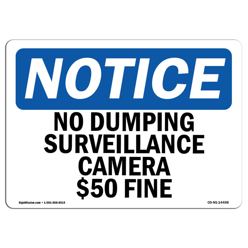 Caméra de surveillance sans déversement 50 $ en aluminium fin 12 x 18
