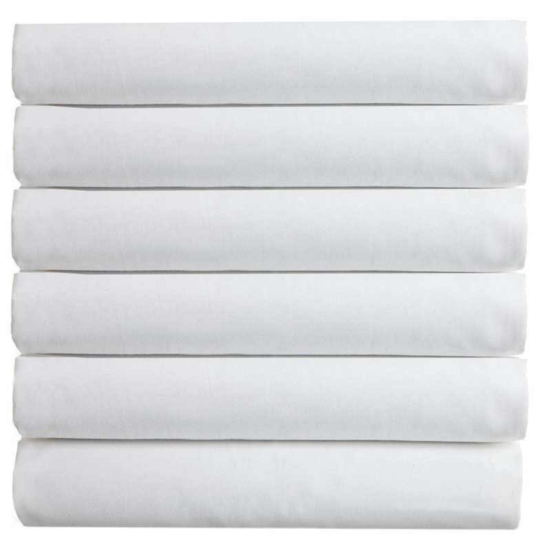 Microfiber Fitted Sheet, White, California King Fitted Sheet