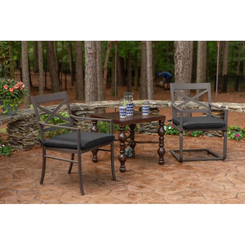 Sunbrella Indoor/Outdoor Reversible Seat Cushion, Canvas Black Sunbrella®, 20" W x 18" D
