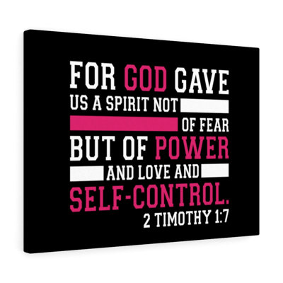 God Gave Us A Spirit 2 Timothy 1:7 Christian Wall Art Bible Verse Print Ready To Hang -  Trinx, 17D5C13C8C344CAA8892E37DC235E64C