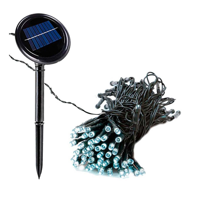Guirlande d'extérieur à énergie solaire 100 ampoules de 17,5 pi Kiryak