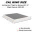 Sommier tapissier California King, base de lit Queen Size extra-plate de 10 cm, sommier métallique robuste pouvant supporter jusqu'à 1724 kg avec housse en tissu, montage facile-745191973