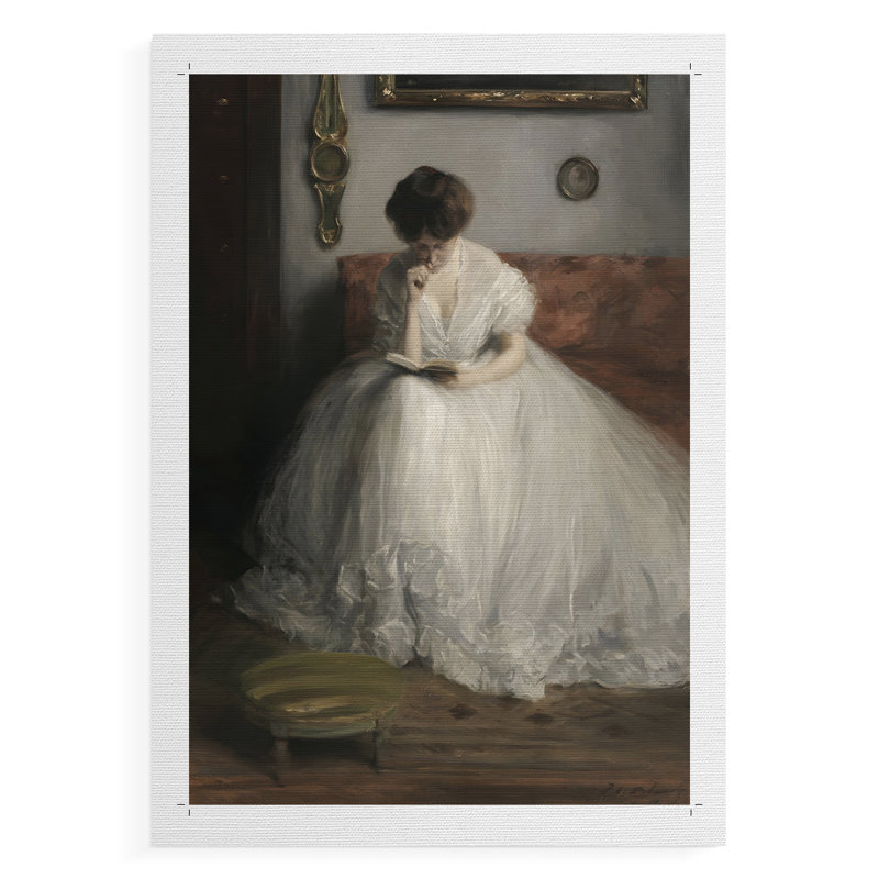 Impression de portrait rétro Cxxviii - reproduction de toile seulement - non encadrée, H 27 po x l 18 po
