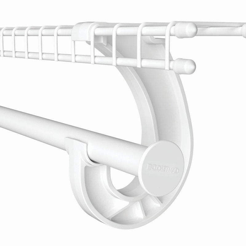 Support ClosetMaid pour tringle SuperSlide, Blanc