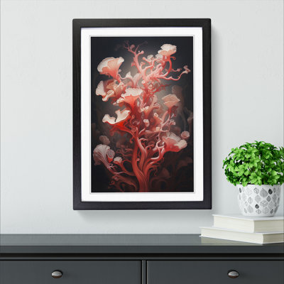 Coral Symbolism - Single Picture Frame Print on Wood