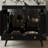 29.9" Modern Bathroom Vanity With Metal Legs, Black Wood Grain Cabinet, Marble Top & Ceramic Sink, Gold Knobs, No Mirror-61365958-57340334