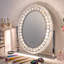 Preas Glass Round Floor Mirror