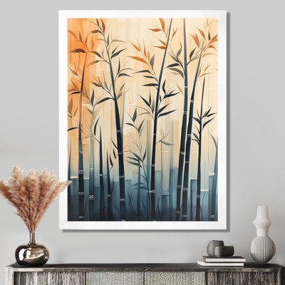 Bamboo in Quiet Air II - Japandi Minimalism Picture Framed Wall Art