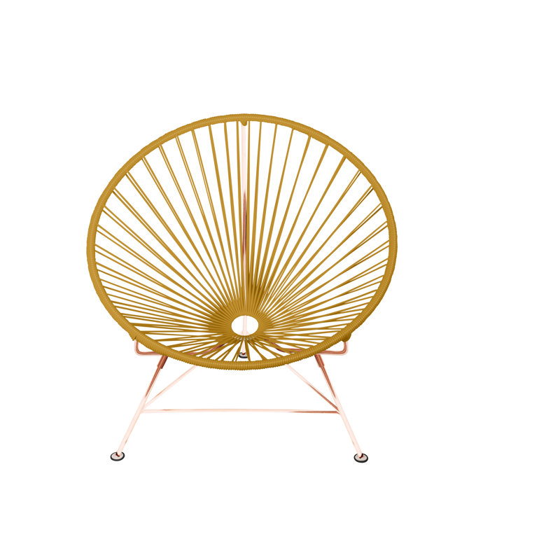 Innit Indoor Handmade Lounge Chair, Caramel/Copper