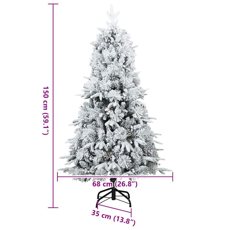 4.92' H Lighted Artificial Christmas Tree