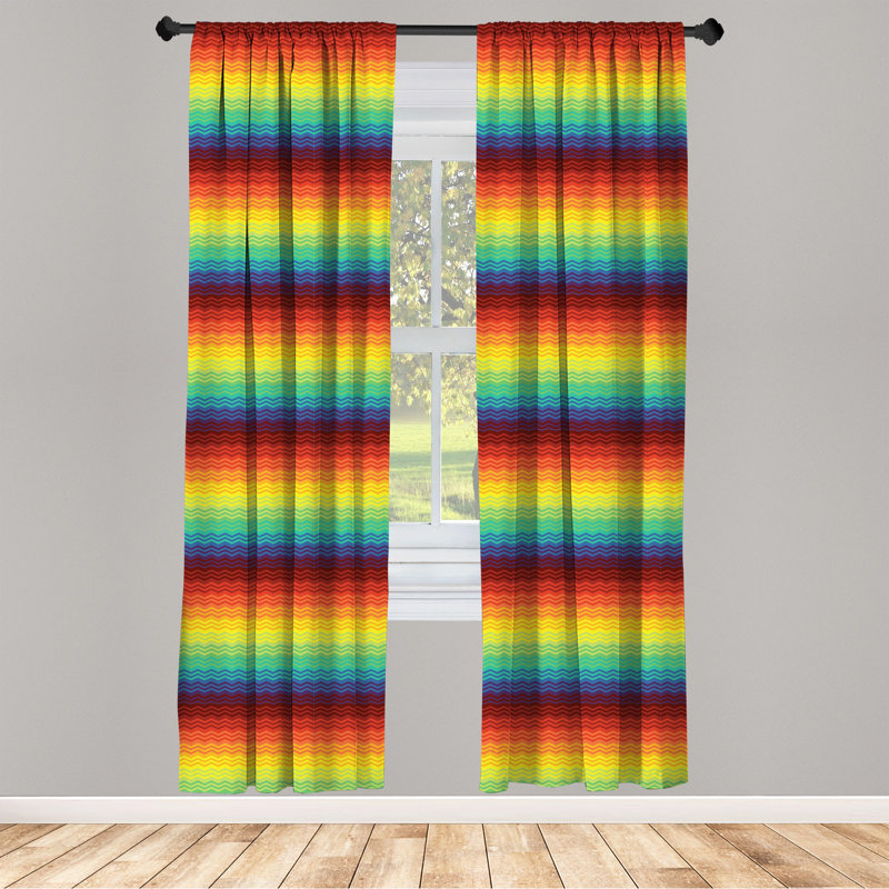 Fiesta Semi-Sheer Rod Pocket Sliding Panel, 28" x 95"