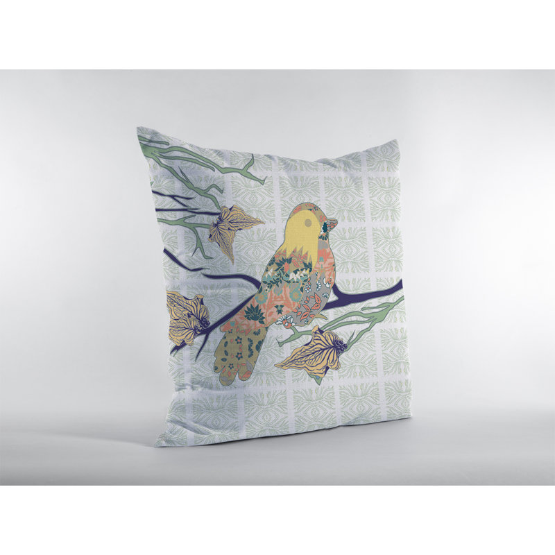 Abstract Faux Suede Reversible Throw Pillow, 18"x18"