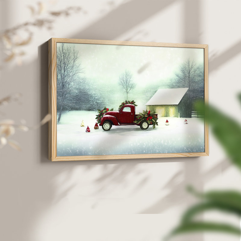 Art de Noël - XVII - Reproduction encadrée - Restickable, H 16 po x l 20 po, Naturel