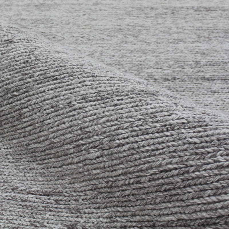 Area Rug in Gray, Rectangle 5' x 8'