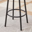 Ensemble de table de bar avec deux tabourets de bar ergonomiques avec sièges et dossiers souples en polyuréthane pour un repas et un divertissement confortables-367788351-367788346