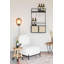 Guuji 10 Bottle Floor Wine Bottle & Glass Rack in Black/Natural