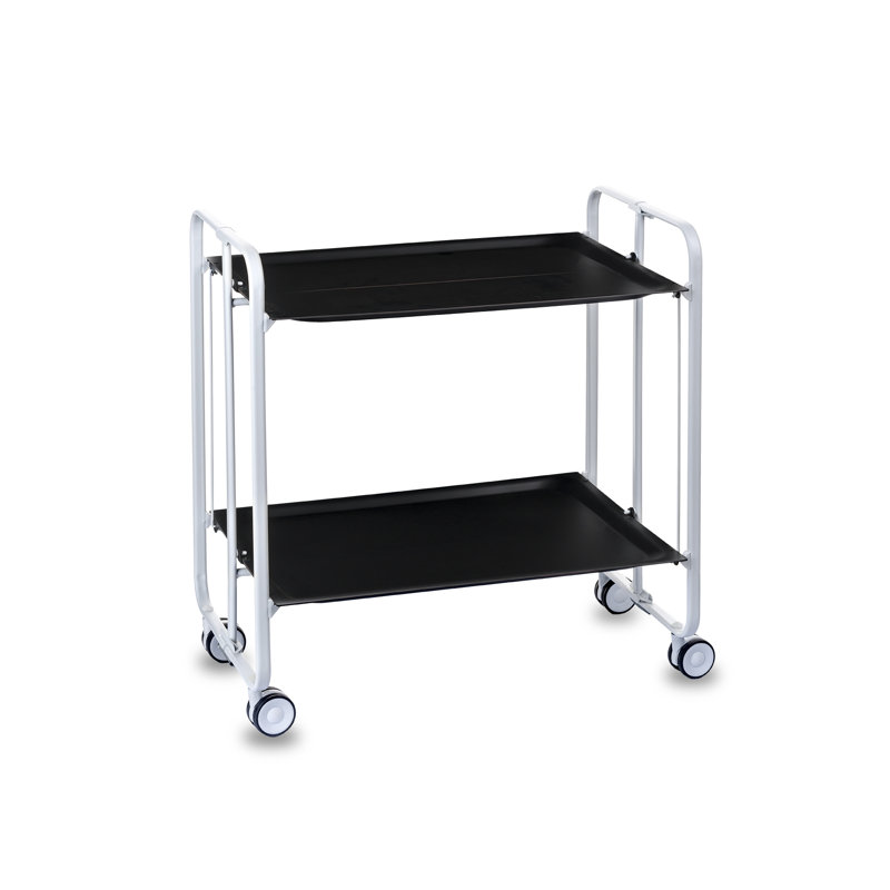 Mald Serving Cart, Black, White