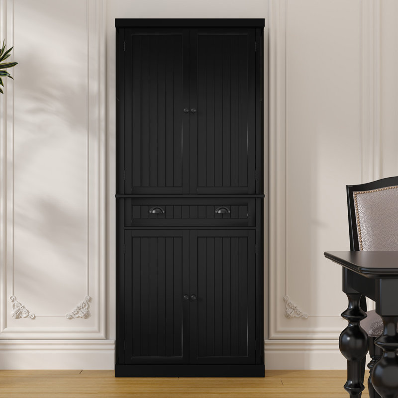 Armoire de cuisine 72 "avec tablettes et tiroirs, Vert