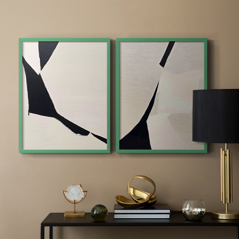 Série ABSTRACT DCxxix - reproduction encadrée de qualité supérieure - prête à être accrochée - aucun clou requis - aucun clou requis