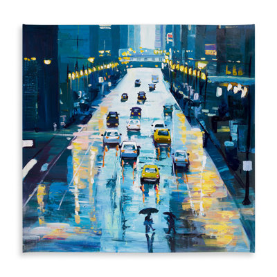 Rainy Streets of New York Tablecloth | Contemporary Classic