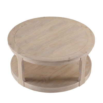 40Inch Curved 2 Tier Wooden Coffee Table With Movable Roller Wheels - Mid Century Rustic Design For Living Rooms Stable And Elegant Large On Cylinder Swivel Style Room, Office, Apartment Strong