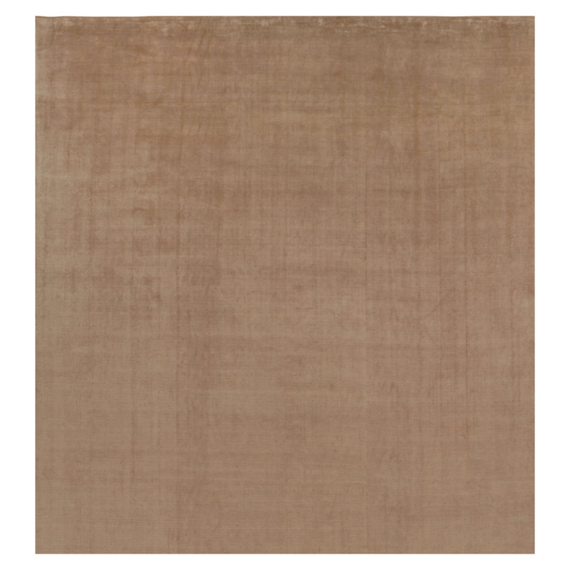 Textural Hand Knotted Silk Area Rug