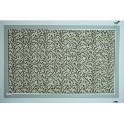 Artistic Block Print Roman Blinds – Handmade Elegance, Shehjan, Brown