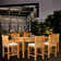 Rectangular 6 - Person 55" Long Teak Bar Height Dining Set with Cushions