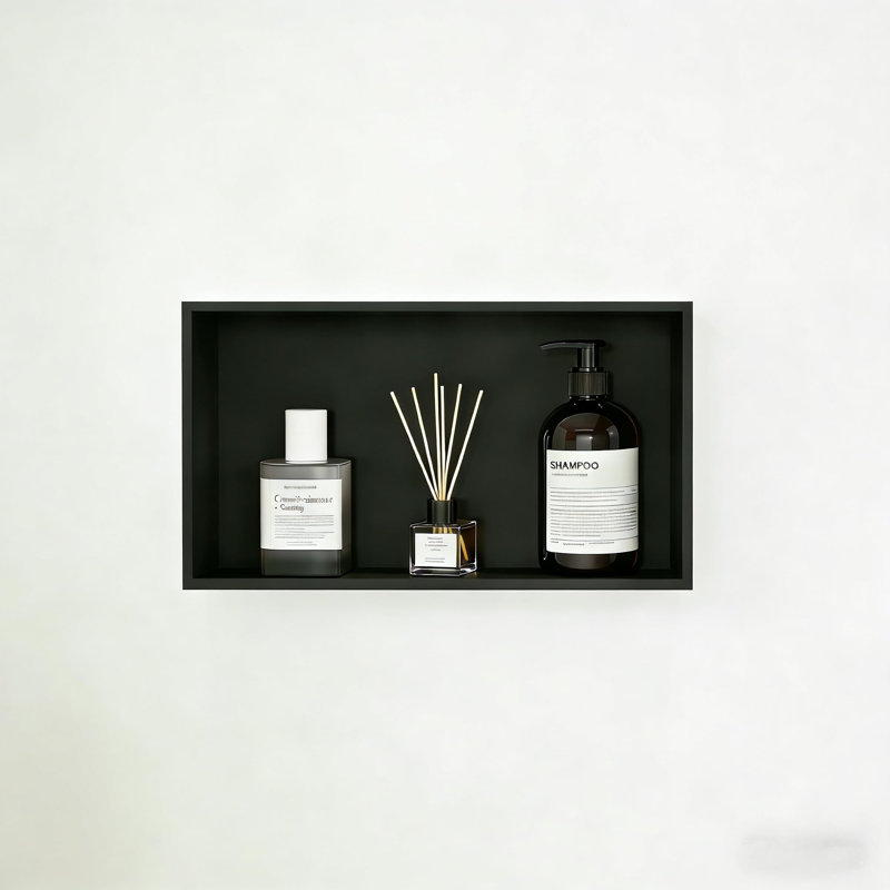 Bathroom Storage, Matte Black