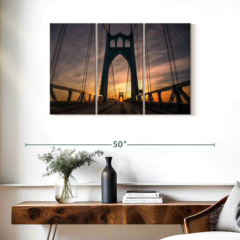 Lilie St. Johns Bridge Portland, 24" H x 38" W