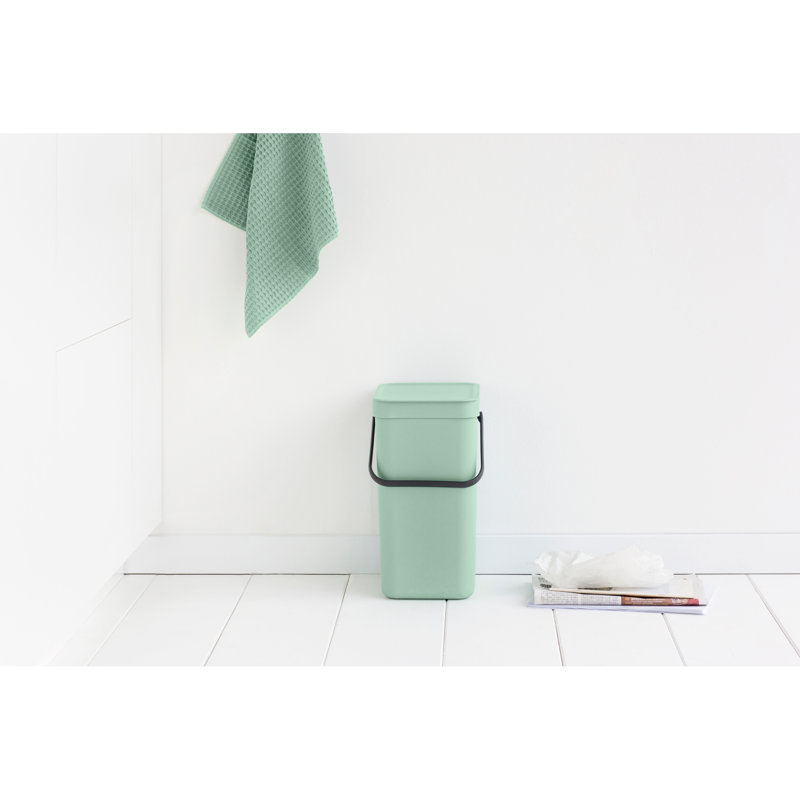 Brabantia Sort & Go 40 Litre Rubbish Bin, 12 L, Lilac Pink