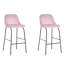 Glasscock Upholstered Counter Stool with Metal Frame-920174974