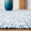 Tapis bleu en coton tissé à plat à la main Mohnton-23025285