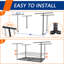 Supports de garage surélevés, supports de rangement de plafond réglables, capacité de charge de 600 lb, avec panneaux latéraux-443573410-468489189