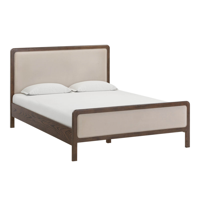 Lit en velours Hella, Taupe, Queen