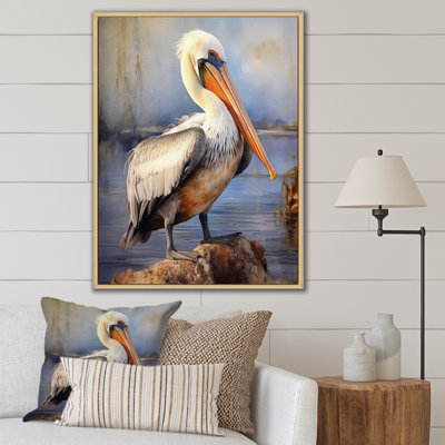 Majestic Pelican III - Art mural sur toile Pelican
