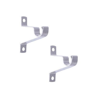 Wayfair Basics Mounting Bracket Set for 7/16" Diameter Curtain Rods, 3/4" Clearance