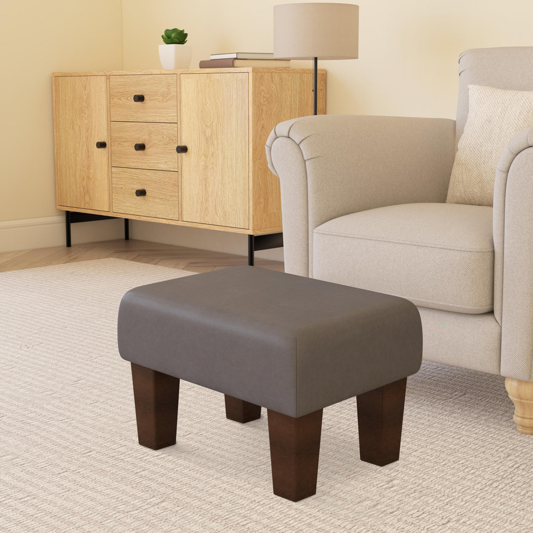 Acierno Mahogany Wood Contemporary Leg - Faux Leather