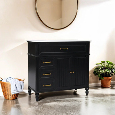 Meuble-lavabo 36 po avec lavabo en céramique
