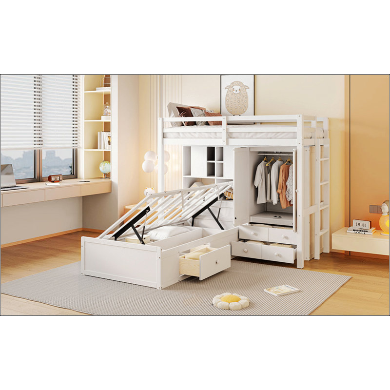 Twin Bunk Bed With Drawers