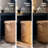 Hand-Woven Natural Water Hyacinth Wavy Laundry Hamper with Lid and Removable Liner