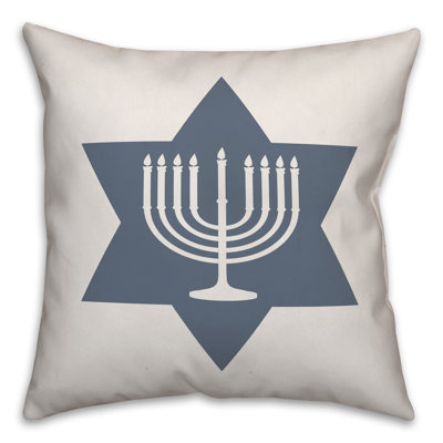  Coussin Simple Star of David Menorah