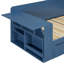 Lit de jour avec bureau amovible, tiroirs de rangement et table d'appoint hydraulique-1785299120-1785299123