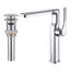 10”H Solid Brass Single-Hole Single-Handle Vessel Sink Bathroom Sink Faucet with Drain Assembly-100018787-111906126
