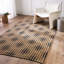 Tapis brun / noir en jute / sisal fabriqué à la main Arabela-353674532
