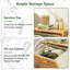 Bamboo Cabinet Laundry Hamper with Handles