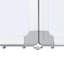  Magnetic Whiteboard Foldable 1.7 Cm Aluminium-2106598534